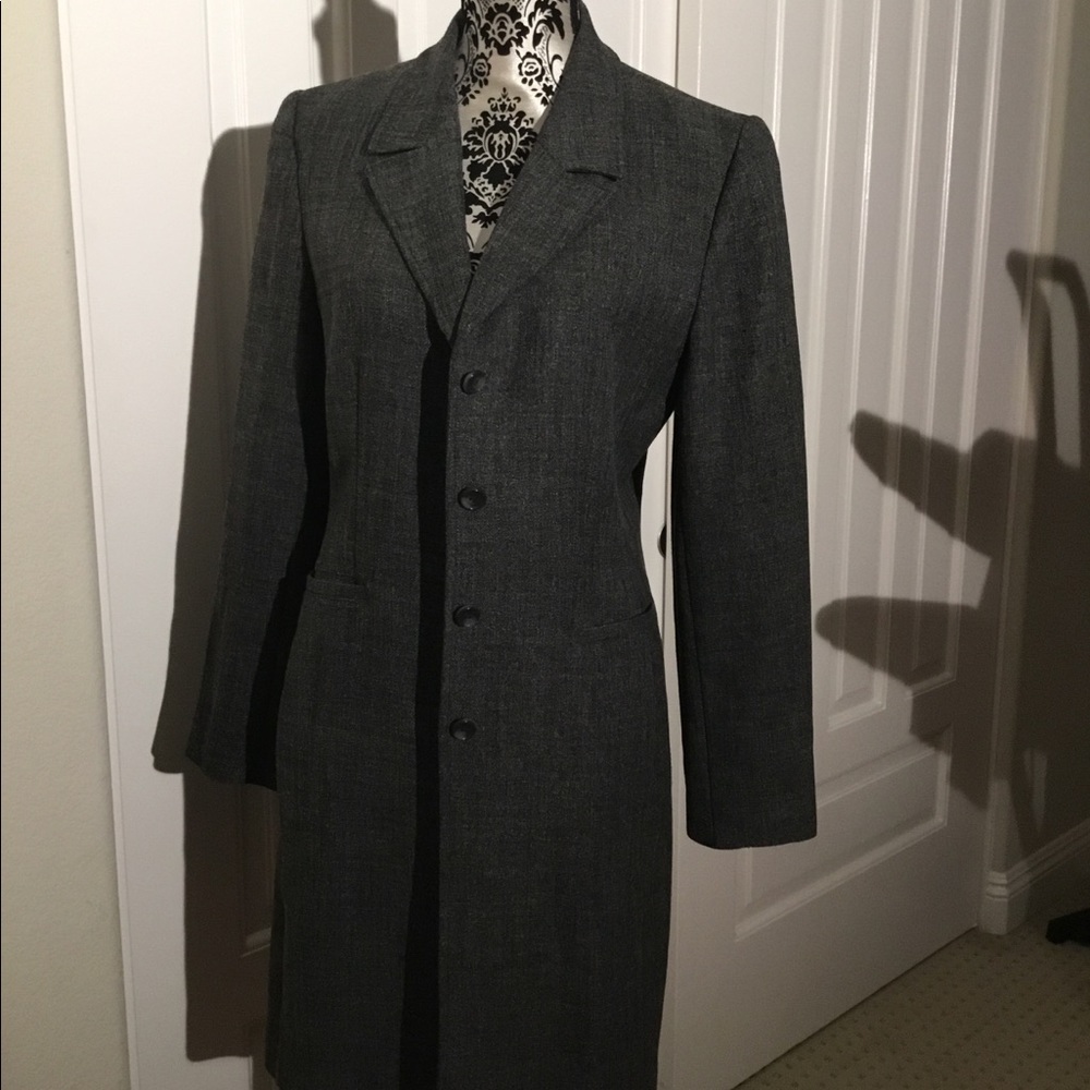 Charcoal grey pea coat